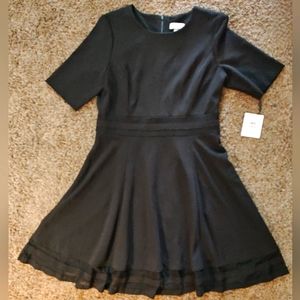 Calvin Klein black midi Dress